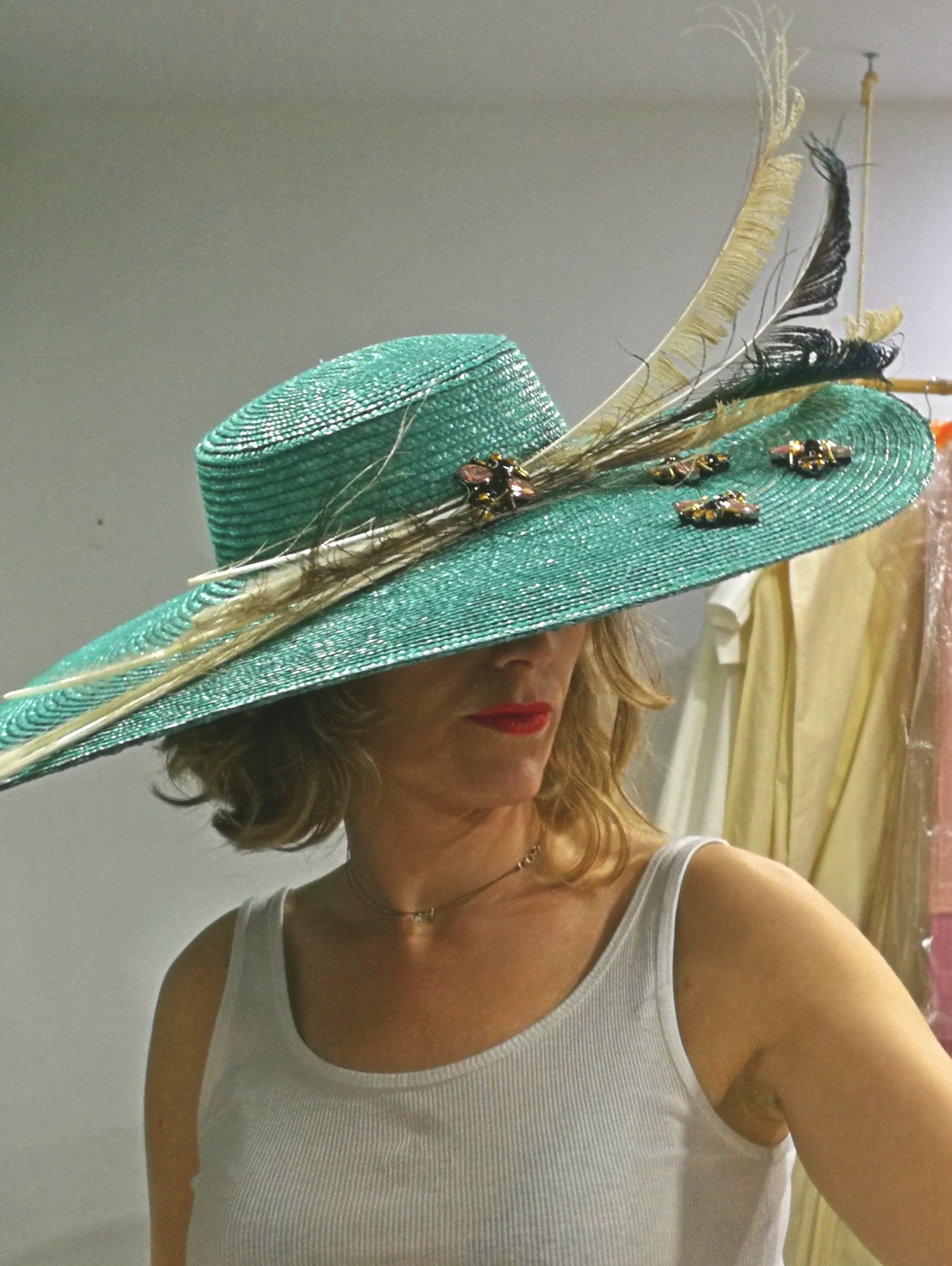 Pamela verde con abejas