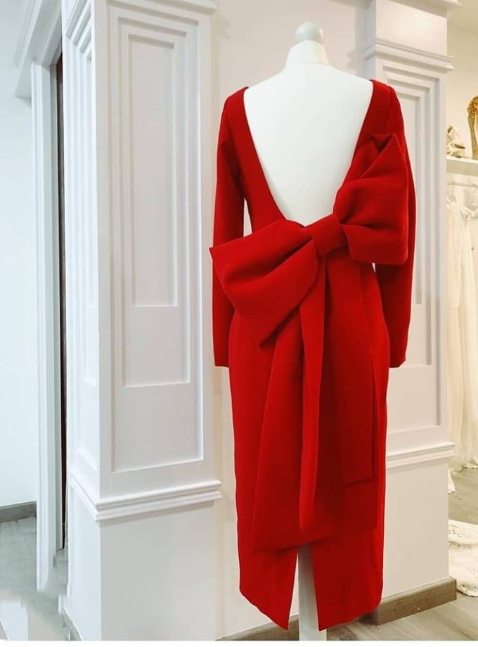 Vestido Rojo Lazo