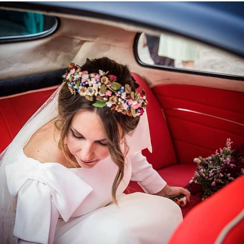 Corona de flores Carolina - Imagen 3