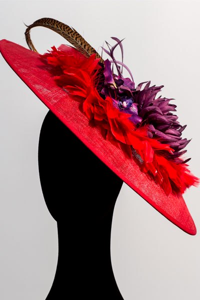 pamela rojo y morado