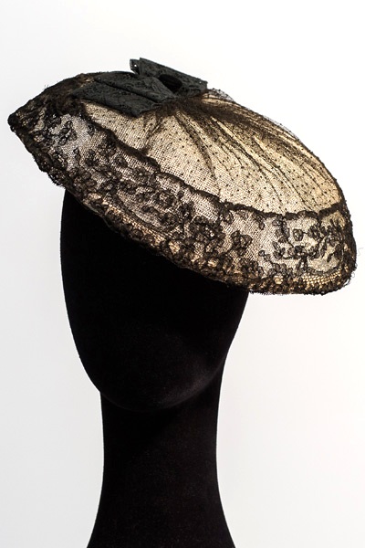 encaje vintage negro