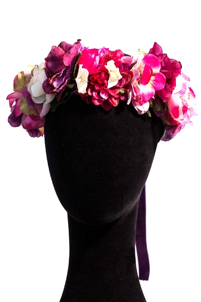 corona flores primavera