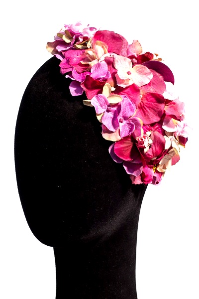 Diadema lágrima vintage flores