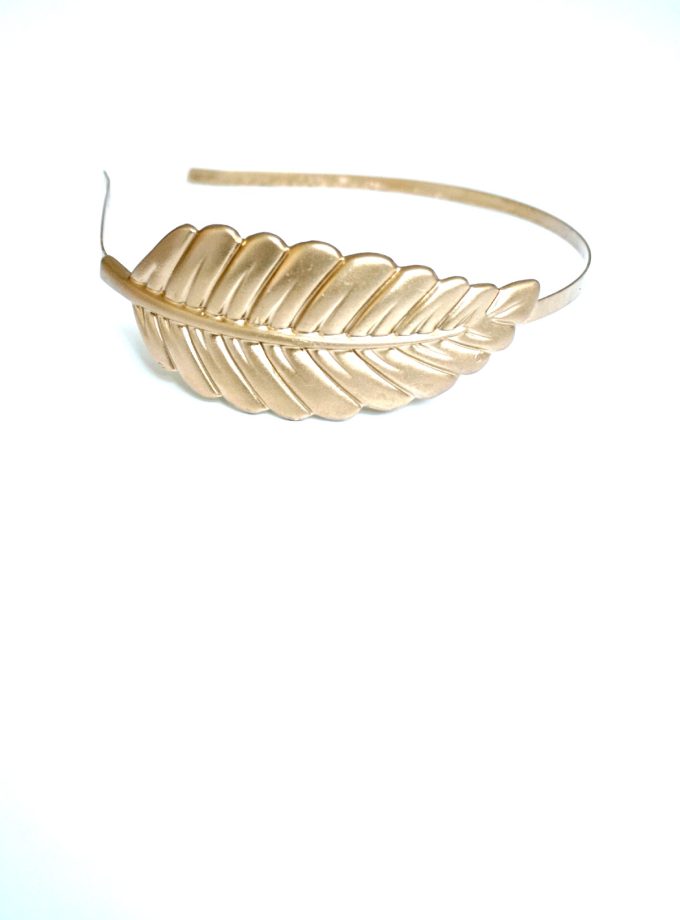 Diadema hoja dorada