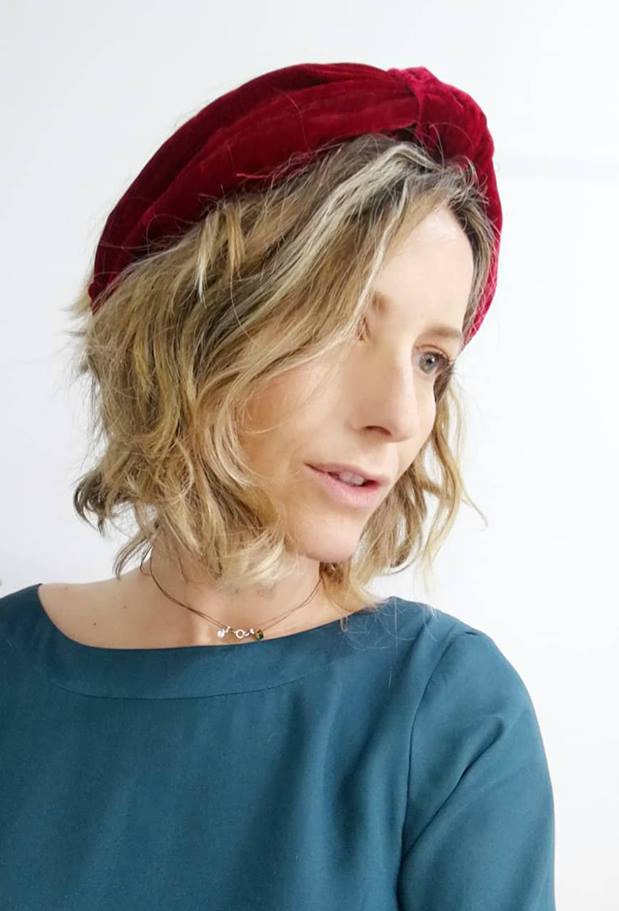 Diadema de terciopelo Nudo