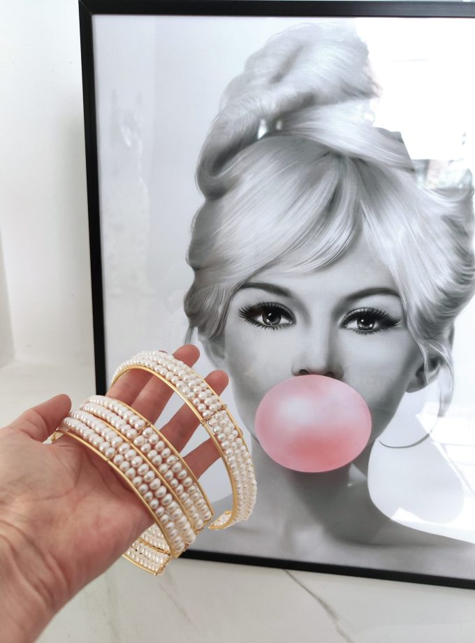 Choker perlas doble