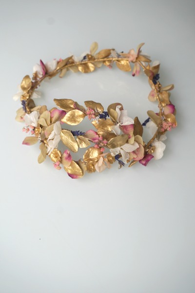 Disassembled fascinator and crown Valentina - Imagen 3