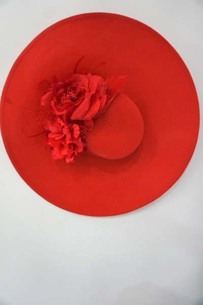 Pamela roja con flores rojas - Imagen 3