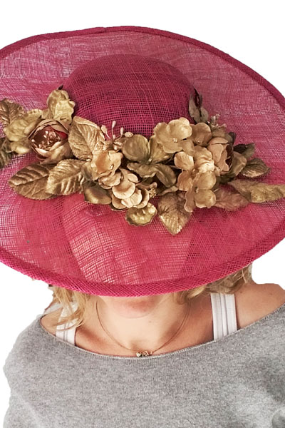 Pamela buganvilla y dorado vintage