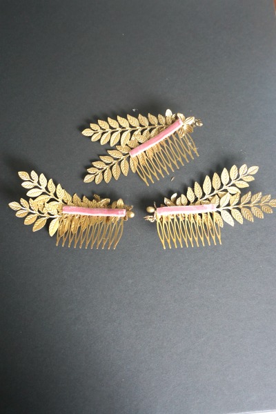 Peinas de hojas doradas - Imagen 3