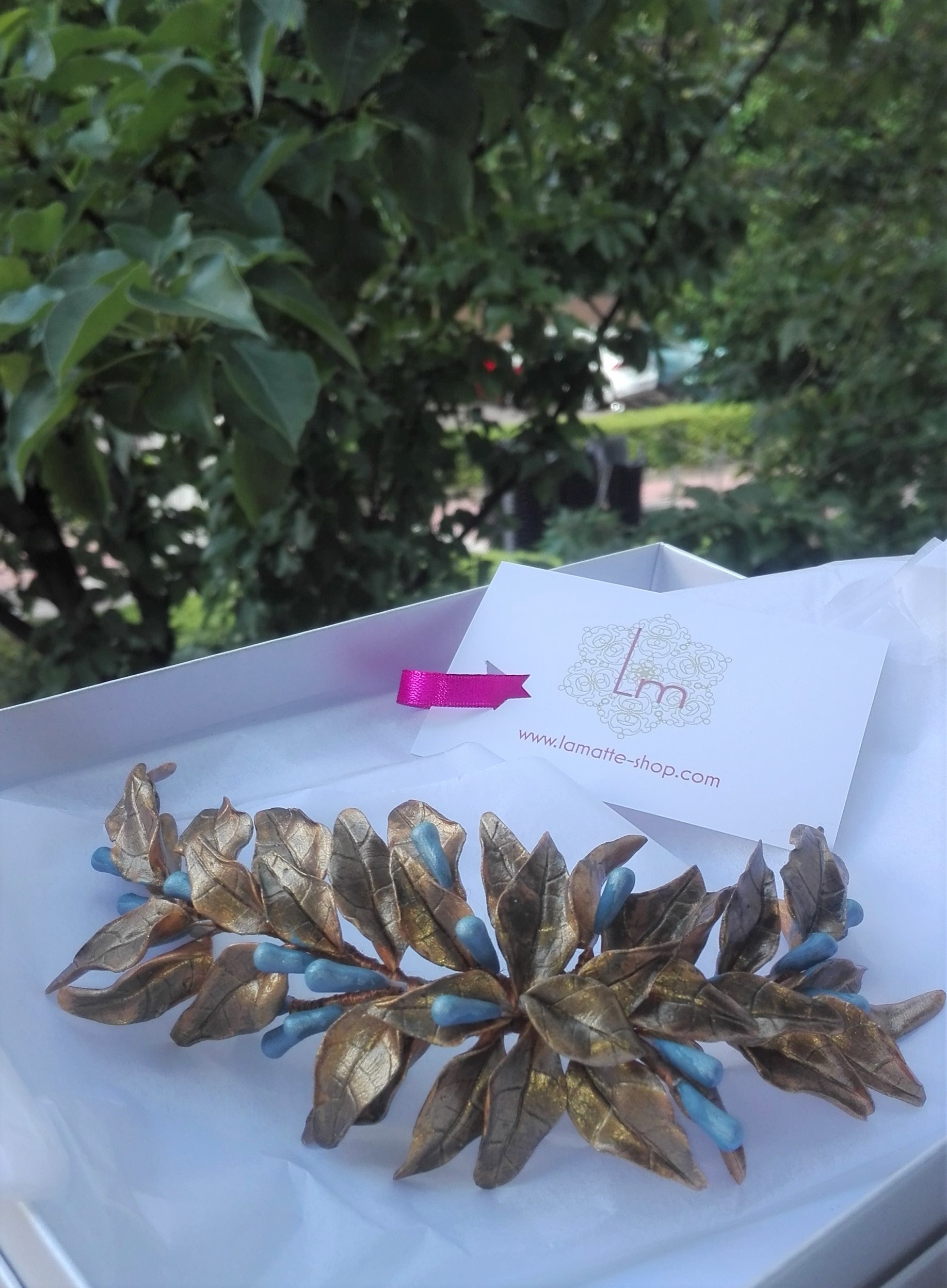 Tocado Golden Blue - Imagen 2