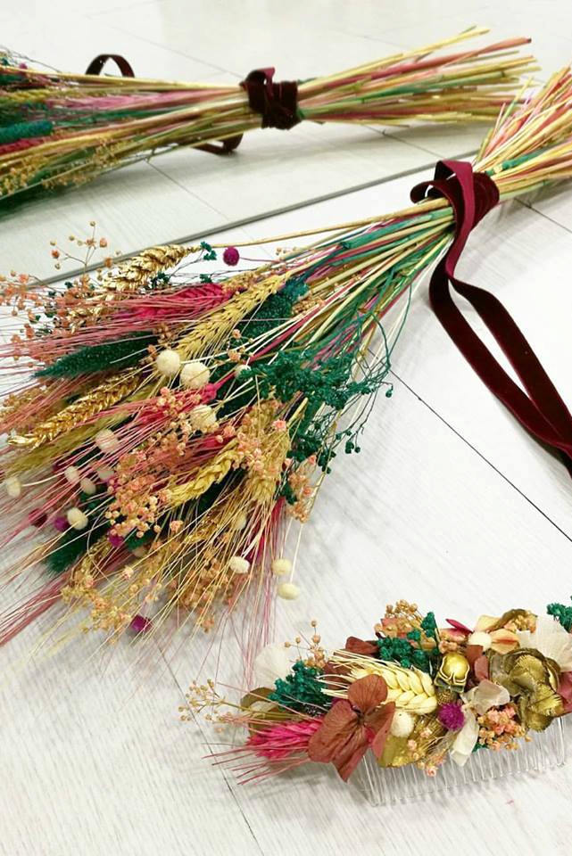 Tocado silvestre de novia - Imagen 2