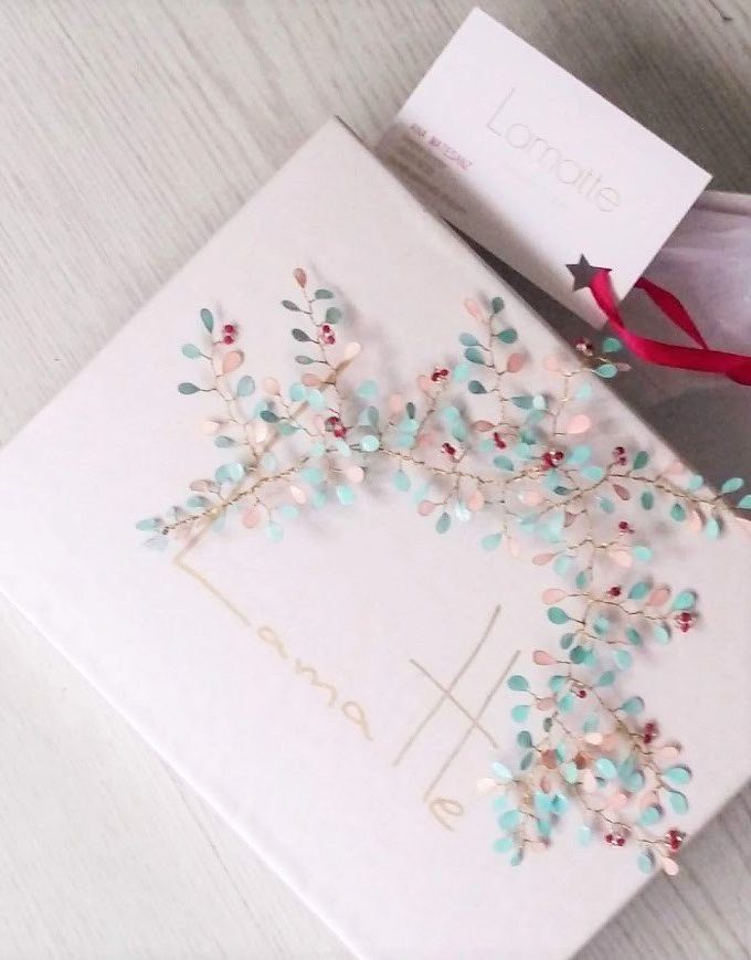 Tocado esmalte verde agua